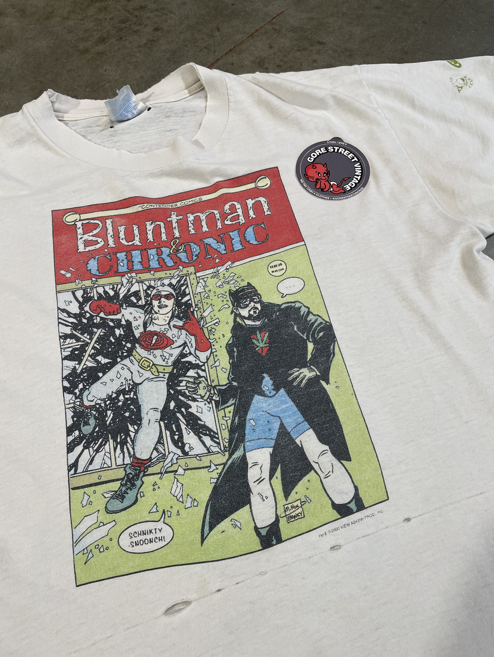 Vintage Y2K Bluntman Graphitti distressed faded Tee 22x27